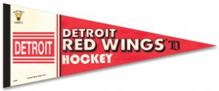 detroit red wings cougars vintage 1920s felt pennant