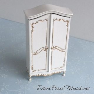  24 Half Scale Armoire Cabinet Display Dollhouse Miniature