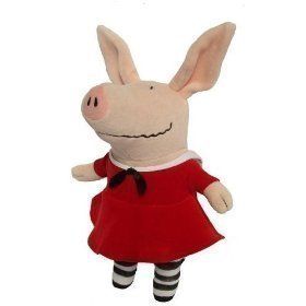 Olivia The Pig in Red Dress 11 Plush Doll Toy