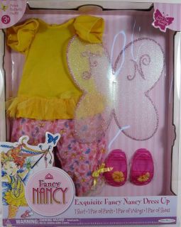 Azure Butterfly Outfit for Fancy Nancy Doll NIP 3 Play Set
