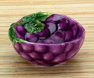 Grapes Dipping Bowl (Set Of 2), C/24 L 3 3/4 Inches Made of