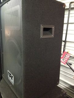 pair of dfx dj 1502 15 speakers
