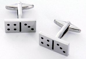 Dashing Style Silver Plated Cuff Links w Engraved Box