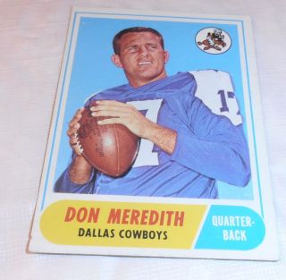 1968 Topps Don Meredith 25 EX Dallas Cowboys
