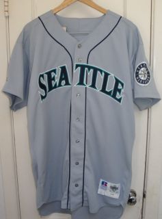  Mariners RANDY JOHNSON Road Gray Game Used Worn Jersey HOF Cy Young