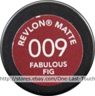REVLON MATTE Lipstick #009 FABULOUS FIG Lip Color DISCONTINUED Dark