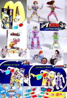 Mcdonalds 2003 Miramax PROMO SpyKids 3 D Complete set 6 Toys