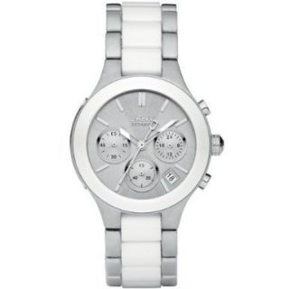 DKNY NY8257 White Dial Chronograph Steel and Ceramic Ladies Watch