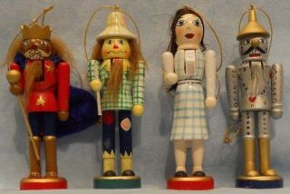 Wizard of oz Wooden Christmas Nutcracker Ornament Set