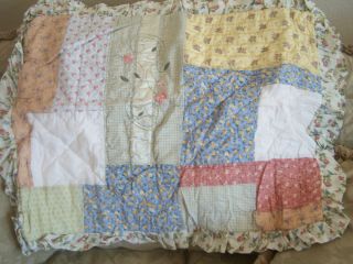  Patchwork Whispering Springs Full Double Quilt Sheets Farmhouse