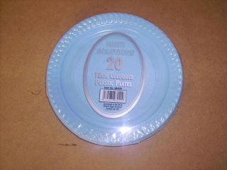  18cm Plastic Plates Birthday Party BBQ New Disposable Tableware
