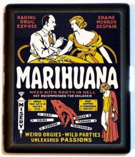 Movie Marihuana Dope Image ID Wallet Cigarette Case