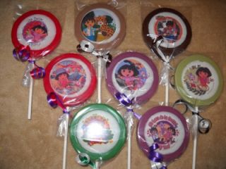  Approved “Dora, Diego, & Boots” Edible Decal Lollipop/Favor