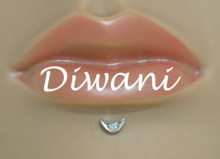  Diamond Engagement Nose Lip Labret Piercing Ring Stud Screw Pin