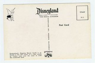 Disneyland Sleeping Beauty Castle Postcard Fantasyland D 11