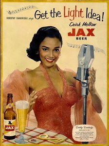 Dorothy Dandridge Advertising Poster JAX Beer Unik