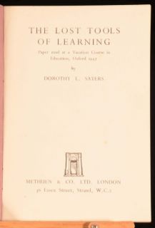  Tools of Learning by Dorthy L Sayers Education Oxford First Ed
