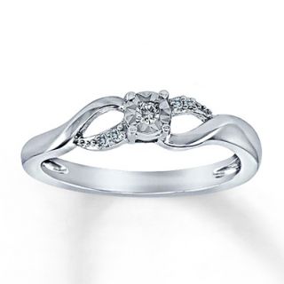 Kay Jewelers Sterling Silver Diamond Promise Ring
