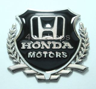   Metal Motors Logo Car Badge Emblem Decal Sticker Fit For Honda Car
