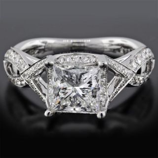 44 Ct Princess Diamond Engagement Ring I VVS2 542540408