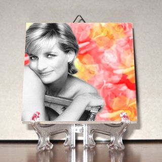 Princess Diana Spencer Ceramic Tile 100 Hand Made from Italy Lady D