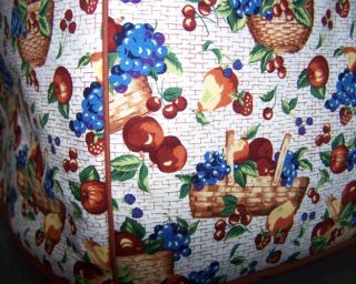  Baskets of Fruit Berries Quilted 2 Slice Toaster Cover New