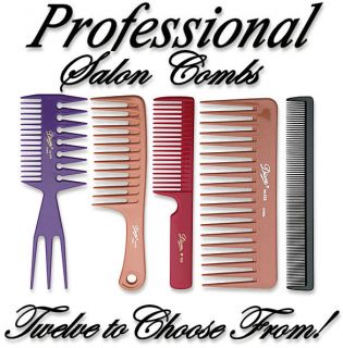 Diane Salon Hair Combs Tease Pick Style Shampoo Fluff Wet Lift Rattail