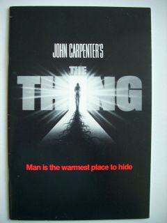 John Campbell John Carpenter  THE THING 1982 Film Handout Who Goes