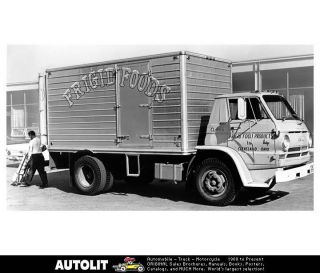 1967 Dodge L600 L700 Truck Factory Photo Frigid Foods Ohio
