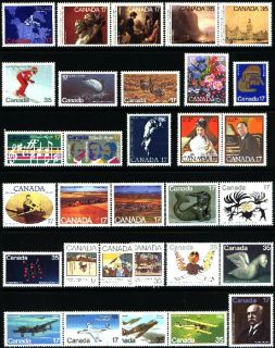 CANADA 1980 Complete 31 Commemorative Stamps Mint NH #847 877