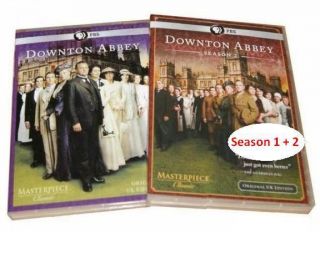 New Downton Abbey Complete Series Season 1 and 2 DVD 2012 6 Disc Set