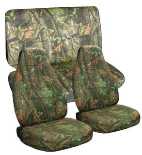 DODGE RAM 40 20 40 CAR SEAT COVERS IN CAMO TREE FRONT AND REAR OR