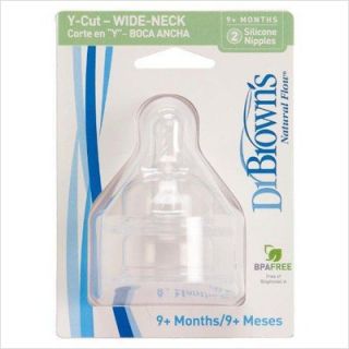 Dr Browns Y Cut Cereal Wide Neck Baby Bottle Nipple 2 Pack 362 P3