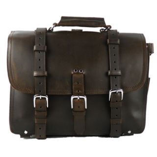 Vagabond Traveler Classic Leather Briefcase Backpack