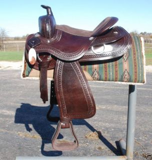 4024 New 17Brown Draft Horse Western Saddle 10 Gullet by Frontier