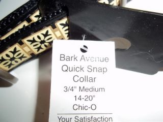 bark avenue nylon dog collar premier medium 14 20