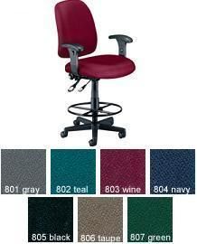 ofm 118 2 aa dk posture task chair drafting kit arms