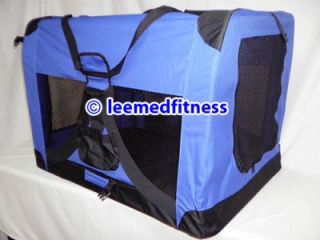 Dog Crate Portable Soft 2 Door Carrier 36 Kennel #1001BLUE2X