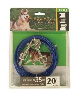 PDQ 20 Tie Out Swivel Leash Hook Dogs Up to 35lbs 083929232066
