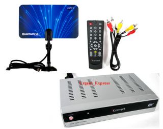 DIGITAL CONVERTER BOX + DTV HDTV TV ANTENNA COMBO DEAL