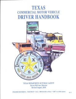 Commercial Drivers Manual for CDL Training Texas