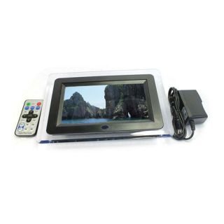 TFT LCD Display Digital Photo Frame with Light Black