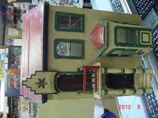  Antique Dollhouse with Furniture Needs Rehab