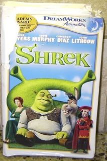 Shrek Dreamworks Animation Movie VHS Free U s Shipping 678149087239