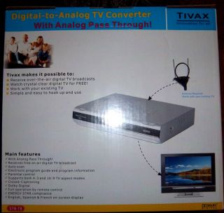 Tivax Digital to Analog TV Converter Box