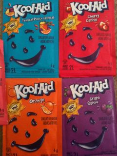 Kool Aid Drink Mix Packs Great Flavors Choose What You Like