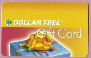 Dollar Tree Collectible No Value Gift Card Present Buy 6 SHIP Free