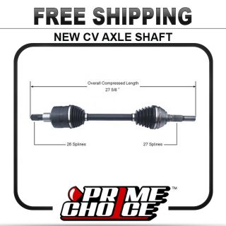 New Complete CV Joint Axle Shaft Assembly Front Left Driver Right
