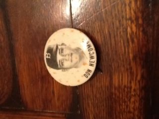 Antique 50s Brooklyn Dodgers DON NEWCOMBE baseball pin button