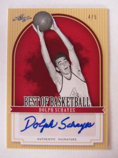 Leaf 2012 Best of Basketball Autograph Dolph Schayes 4 5
